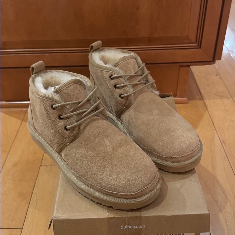 NWT Quince Shearling Chukka Booties